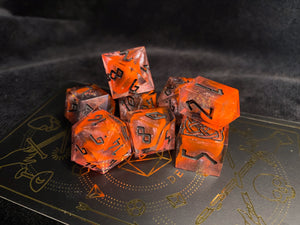 Saw You In The Flames - Set of 8 Dice