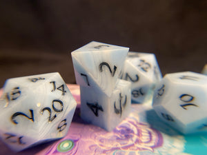 Whitefreeze - Set A - Set of 8 Dice