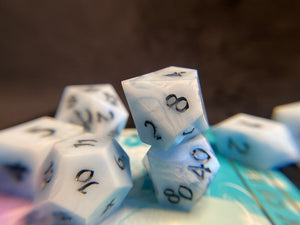 Whitefreeze - Set A - Set of 8 Dice