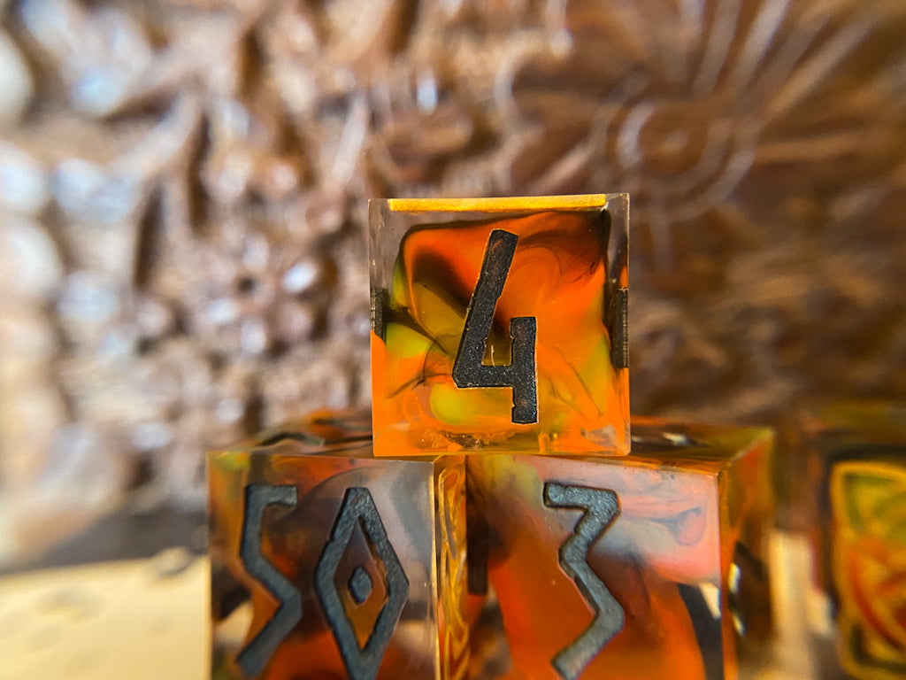 Fire Covenant - Runic 6d6 Set