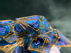 Fortune Teller - Set of 7 Gothic Frame Dice