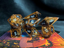 Load image into Gallery viewer, Castles in the Dark - Set of 7 Gothic Frame Dice
