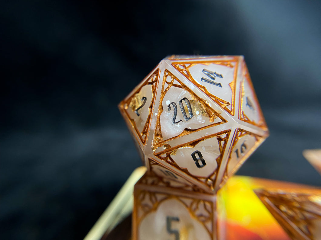 Castles in the Fog - Set of 7 Gothic Frame Dice