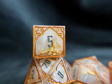 Load image into Gallery viewer, Castles in the Fog - Set of 7 Gothic Frame Dice
