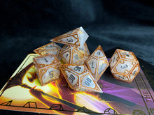 Load image into Gallery viewer, Castles in the Fog - Set of 7 Gothic Frame Dice
