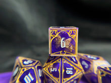 Load image into Gallery viewer, Genderless Monarch - Set of 7 Gothic Frame Dice

