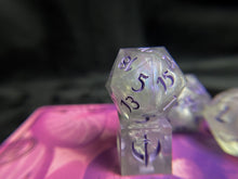 Load image into Gallery viewer, Silver Lady - Set of 8 Dice
