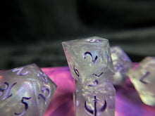 Load image into Gallery viewer, Silver Lady - Set of 8 Dice
