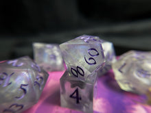 Load image into Gallery viewer, Silver Lady - Set of 8 Dice
