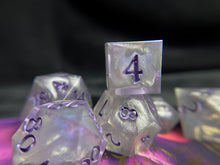 Load image into Gallery viewer, Silver Lady - Set of 8 Dice
