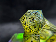 Load image into Gallery viewer, Acid Splash - Set of 7 Gothic Frame Dice

