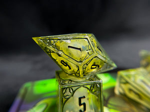 Acid Splash - Set of 7 Gothic Frame Dice