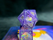 Load image into Gallery viewer, Amethyst Ballroom - Set of 7 Gothic Frame Dice
