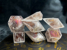 Load image into Gallery viewer, RAW - Purple/Red Gothic - Set of 7 Dice
