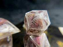 Load image into Gallery viewer, RAW - Purple/Red Gothic - Set of 7 Dice
