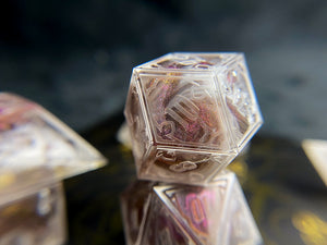 RAW - Purple/Red Gothic - Set of 7 Dice