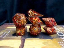 Load image into Gallery viewer, The Unbroken - Set of 7 Gothic Frame Dice
