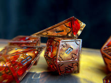 Load image into Gallery viewer, The Unbroken - Set of 7 Gothic Frame Dice
