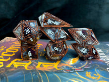 Load image into Gallery viewer, Bloodlines - Set A - Set of 7 Gothic Frame Dice
