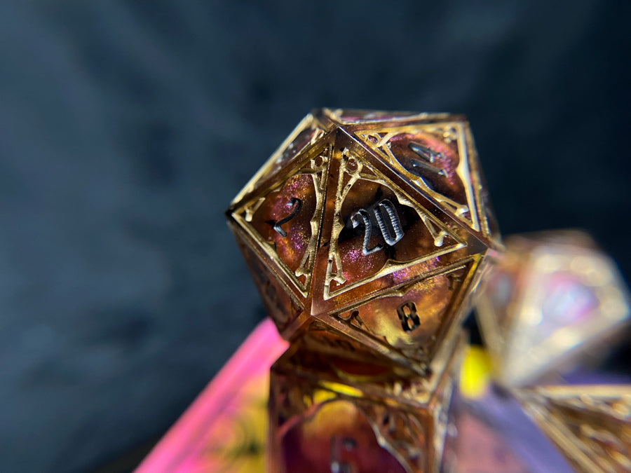 Embercleave - Set of 7 Gothic Frame Dice