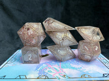 Load image into Gallery viewer, Divine Soul - Set of 7 Gothic Frame Dice
