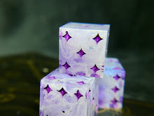 Load image into Gallery viewer, Amethyst - Three Star-Pip d6s
