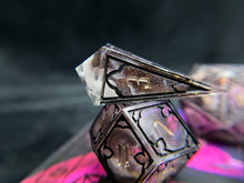 Load image into Gallery viewer, Stealth - Set of 7 Gothic Frame Dice
