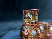Load image into Gallery viewer, Shadowed Hoard - Set of 7 Gothic Frame Dice
