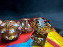 Load image into Gallery viewer, Shadowed Hoard - Set of 7 Gothic Frame Dice
