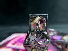 Load image into Gallery viewer, Matron of Ravens - Set of 7 Gothic Frame Dice
