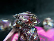 Load image into Gallery viewer, Matron of Ravens - Set of 7 Gothic Frame Dice
