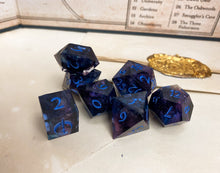 Load image into Gallery viewer, Trickster’s Shadow - Set B - Set of 7 Dice
