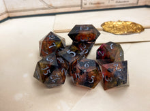 Load image into Gallery viewer, Saint of the Forge - Set B - Set of 8 Dice
