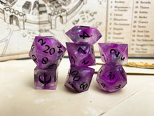 Load image into Gallery viewer, Neon Wraith - Set A - Set of 7 Dice
