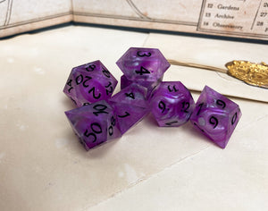 Neon Wraith - Set A - Set of 7 Dice