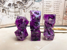 Load image into Gallery viewer, Neon Wraith - Set A - Set of 7 Dice
