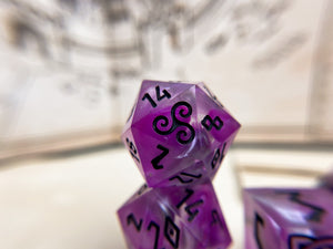 Neon Wraith - Set B - Set of 8 Dice