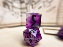 Load image into Gallery viewer, Neon Wraith - Set B - Set of 8 Dice
