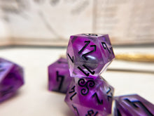 Load image into Gallery viewer, Neon Wraith - Set B - Set of 8 Dice
