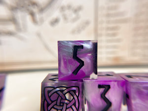 Neon Wraith - Runic 6d6 Set