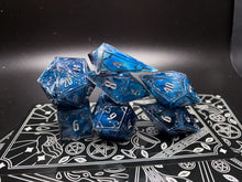 Load image into Gallery viewer, Rime Watcher - Set of 7 Gothic Frame Dice
