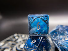 Load image into Gallery viewer, Rime Watcher - Set of 7 Gothic Frame Dice
