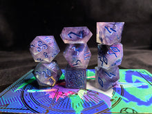 Load image into Gallery viewer, trajectory: astral storm - Set A - Set of 8 Dice
