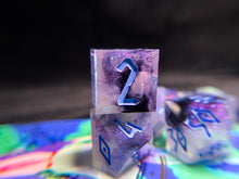 Load image into Gallery viewer, trajectory: astral storm - Set A - Set of 8 Dice
