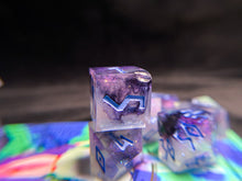 Load image into Gallery viewer, trajectory: astral storm - Set A - Set of 8 Dice
