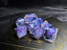 Load image into Gallery viewer, trajectory: astral storm - Set A - Set of 8 Dice
