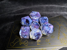 Load image into Gallery viewer, trajectory: astral storm - Set C - Set of 8 Dice
