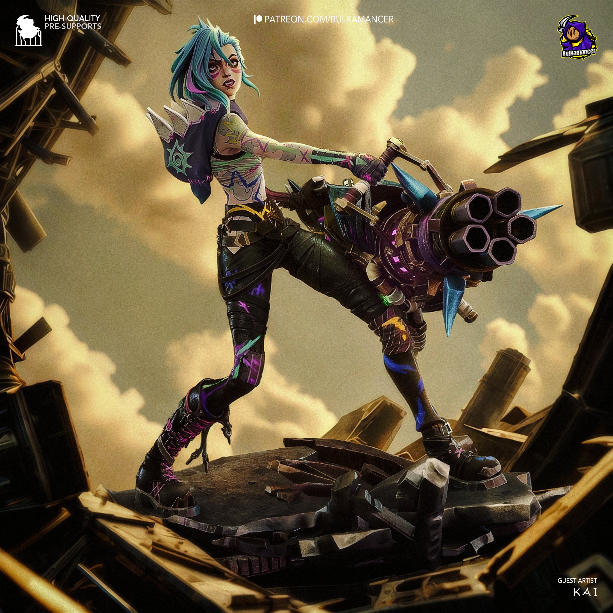 Jinx (Arcane) - Printed Miniature – Soulforge Dice