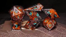Load image into Gallery viewer, Melinoe - Set of 7 Gothic Frame Dice
