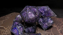 Load image into Gallery viewer, Raven Knight - Set of 7 Gothic Frame Dice
